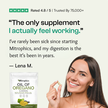 Mitrophics™ Oil of Oregano with Black seed Oil Soft Gels